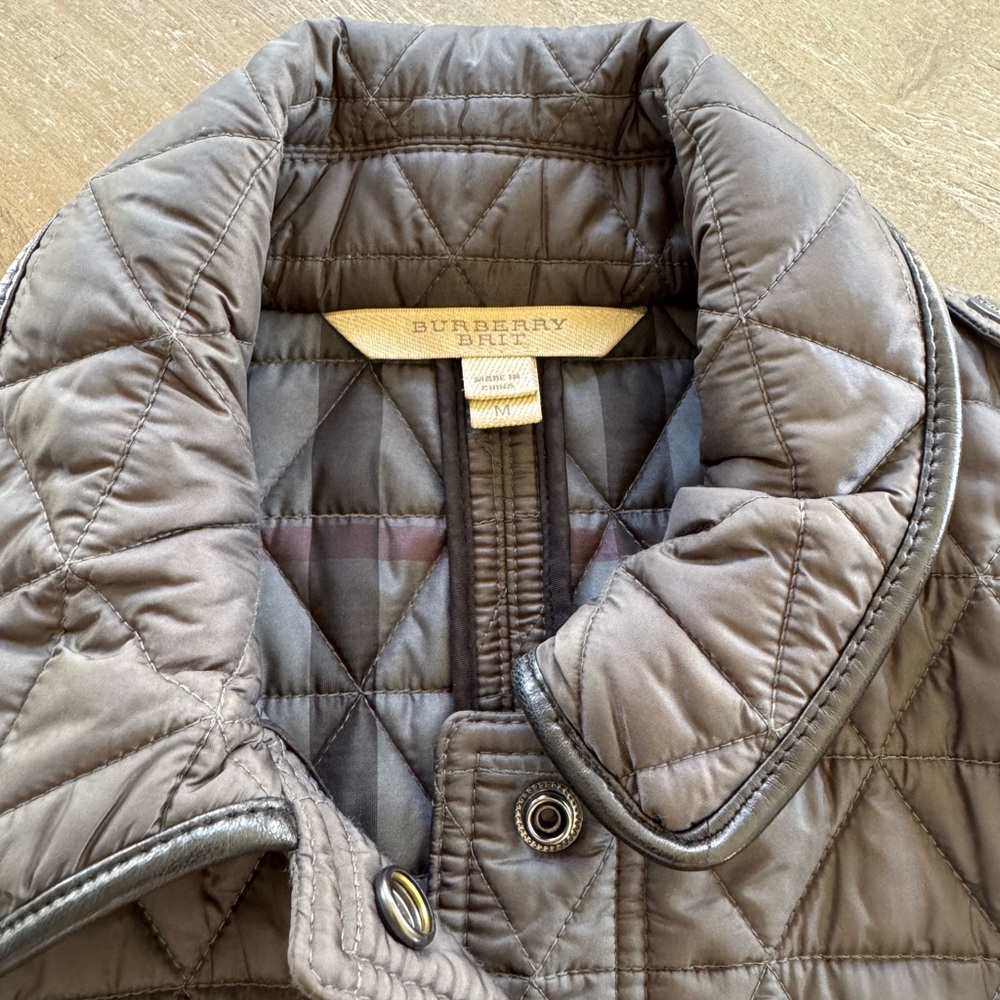 Burberry Brit Quilted Gray Women's Jacket - Picture 3 of 10